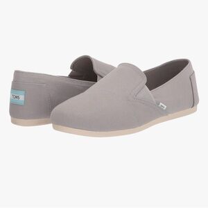 TOMS Classic Gray Canvas Slip-Ons